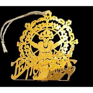 Rare Vintage Philadelphia Mummers Christmas Ornament Gold Toned TAMERLANE Kelce
